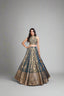 Classy brocade lehenga with handwork blouse