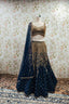 Regal Blue Lehenga with Luxurious Golden Embroidery - Wedding & Party Wear Ethnic Ensemble