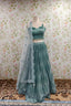 Elegant Teal Net Dupatta Lehenga - Designer Ethereal Ethnic Wear