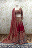 Red Bridal Lehenga with Heavy Intricate Embroidery - Designer Wedding Ensemble