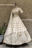 White moti and Sequins Embroidered Lehenga Set