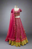 Regal Rani Pink Hand-Embroidered Lehenga with Intricate Zari Work