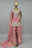 Pink Zari work sharara with soft dupatta
