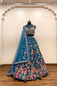 Royal Blue Lehenga with Extensive Intricate Embroidery - Designer Bridal Masterpiece