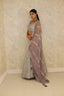 Grey sequins Lehenga Georgette Embroidered Sequin Square Set