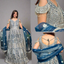 navy blue lehenga dazzles with intricate silver embroidery