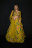 Yellow Mustard Floral Lehenga
