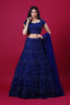 Navy Blue Pearl Lehenga