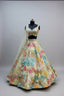 Pastel multicolor lehenga set with floral embroidery