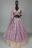Super stunning lilac banarasi lehenga