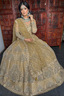 Golden Bridal Lehenga with Heavy Embroidery