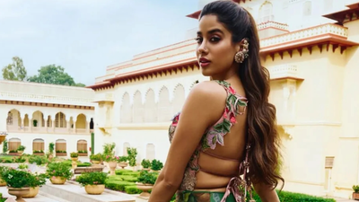 Janhvi’s Blooming Masterpiece: A Lehenga Dream