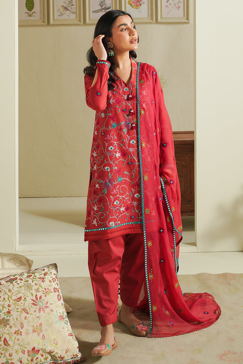 Cross Stitch | Mahiri Embroidered Lawn 24 | RUBY SKY