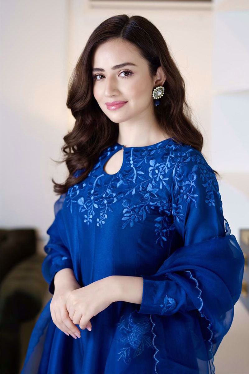 Ansab Jahangir | Luxury Silk Pret | BLUE SHADOW