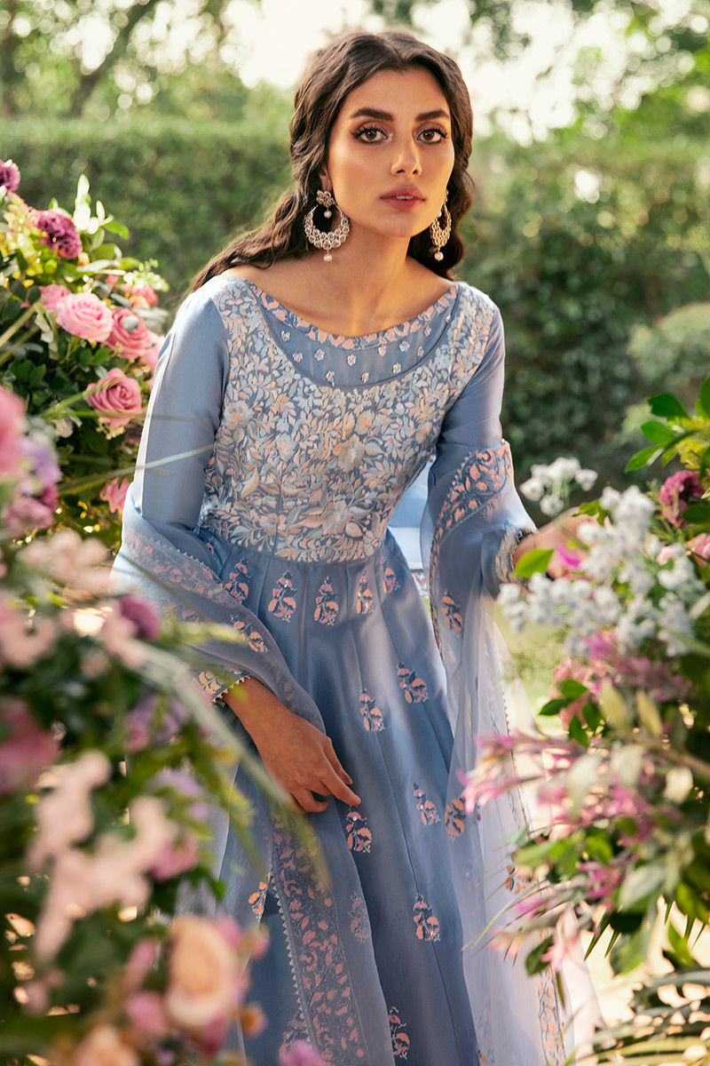 Ansab Jahangir | Luxury Silk Pret | PERIWINKLE BLOOM