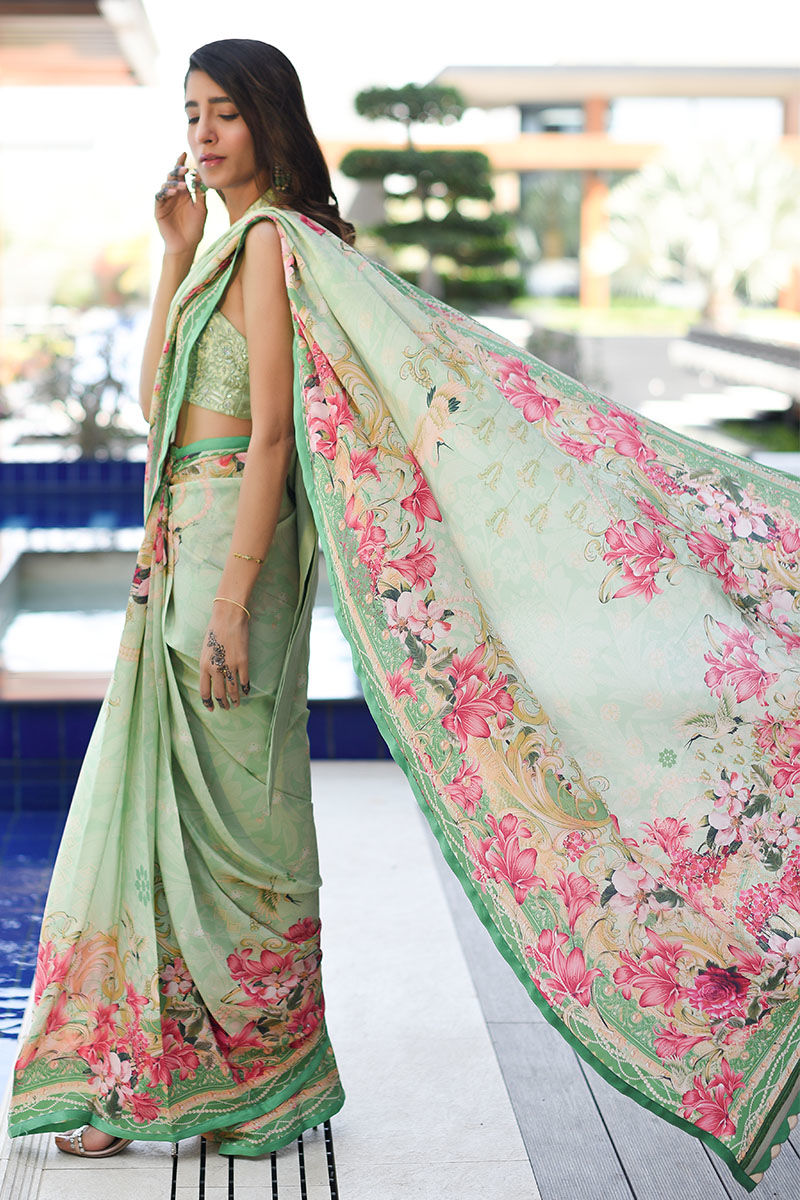 Ansab Jahangir | Luxury Silk Pret | ALOE WASH