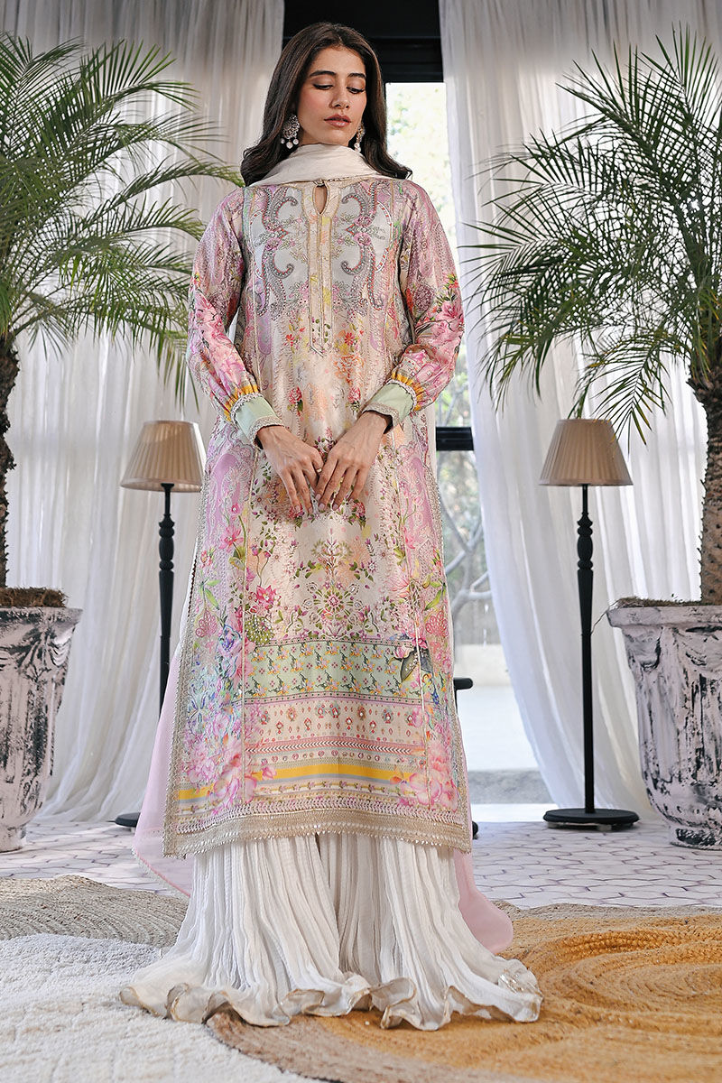 Ansab Jahangir | Digital Silk | Aliya Shirt and Dupatta