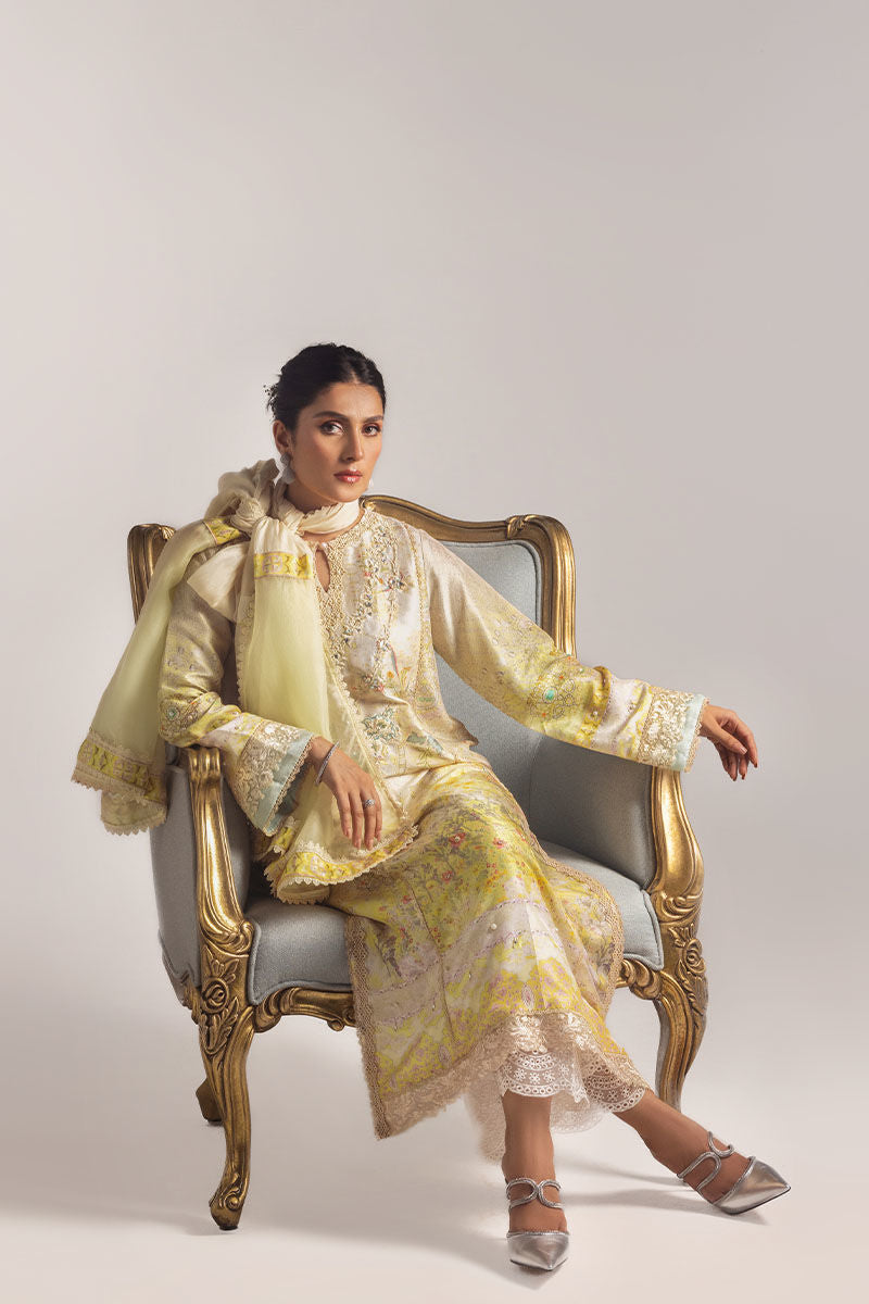 Ansab Jahangir | Digital Silk | Alyssa Shirt and Dupatta