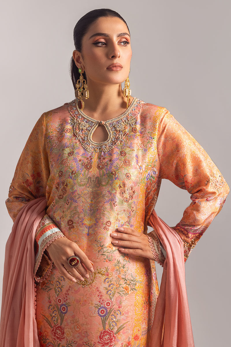 Ansab Jahangir | Digital Silk | Elora Shirt and Dupatta