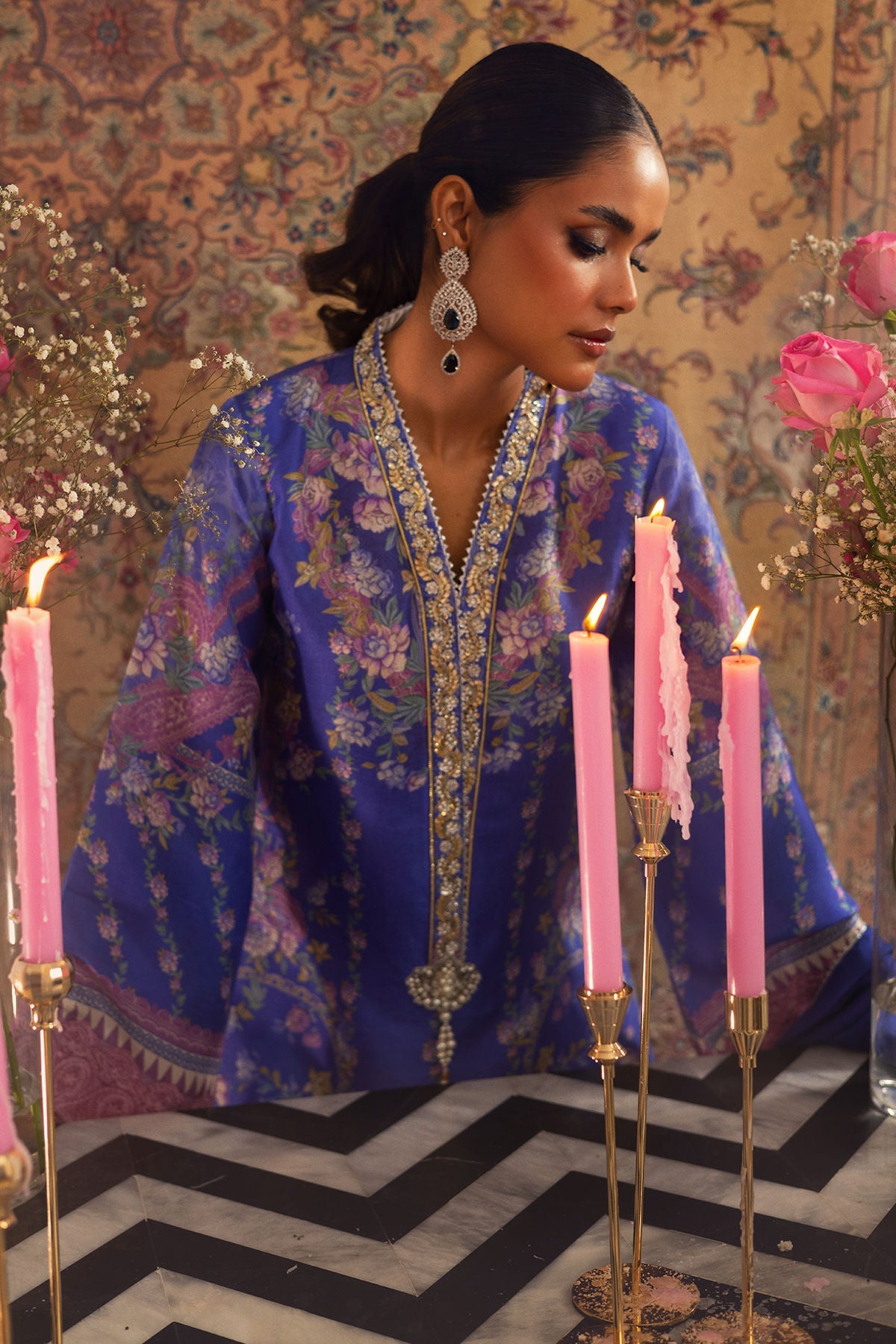 Annus Abrar | Lime Luxe Silk |  Natalya