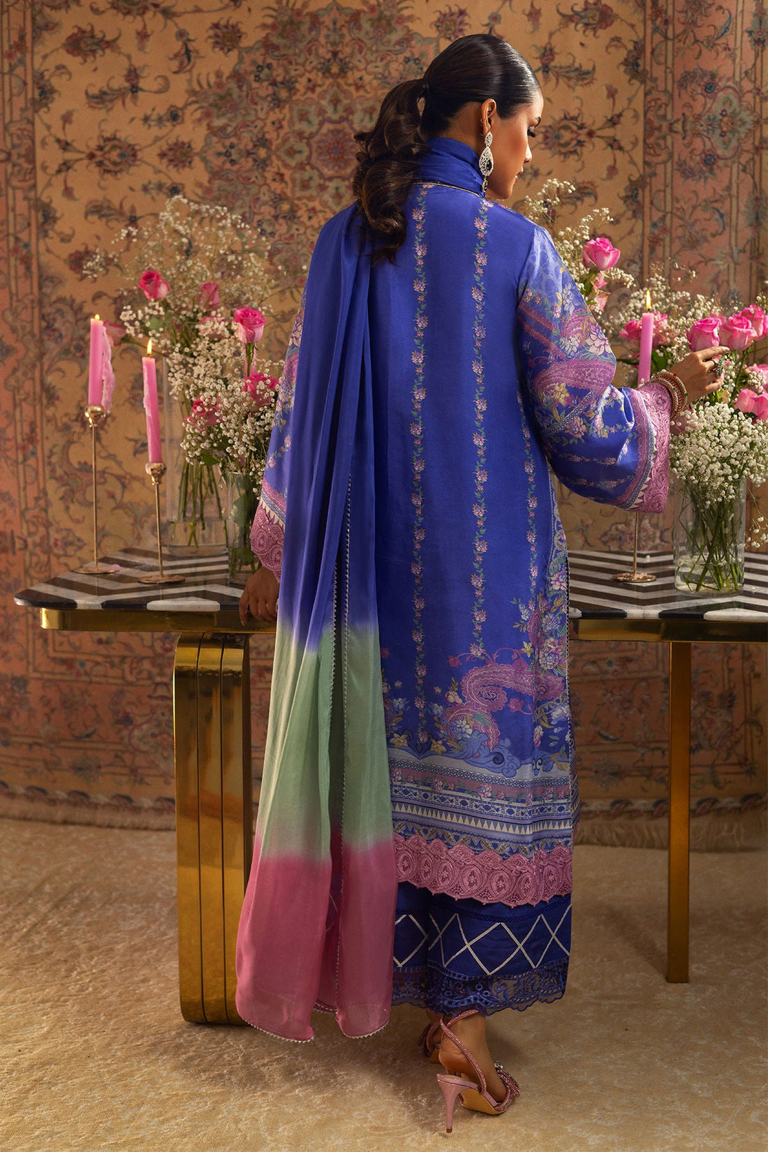 Annus Abrar | Lime Luxe Silk |  Natalya