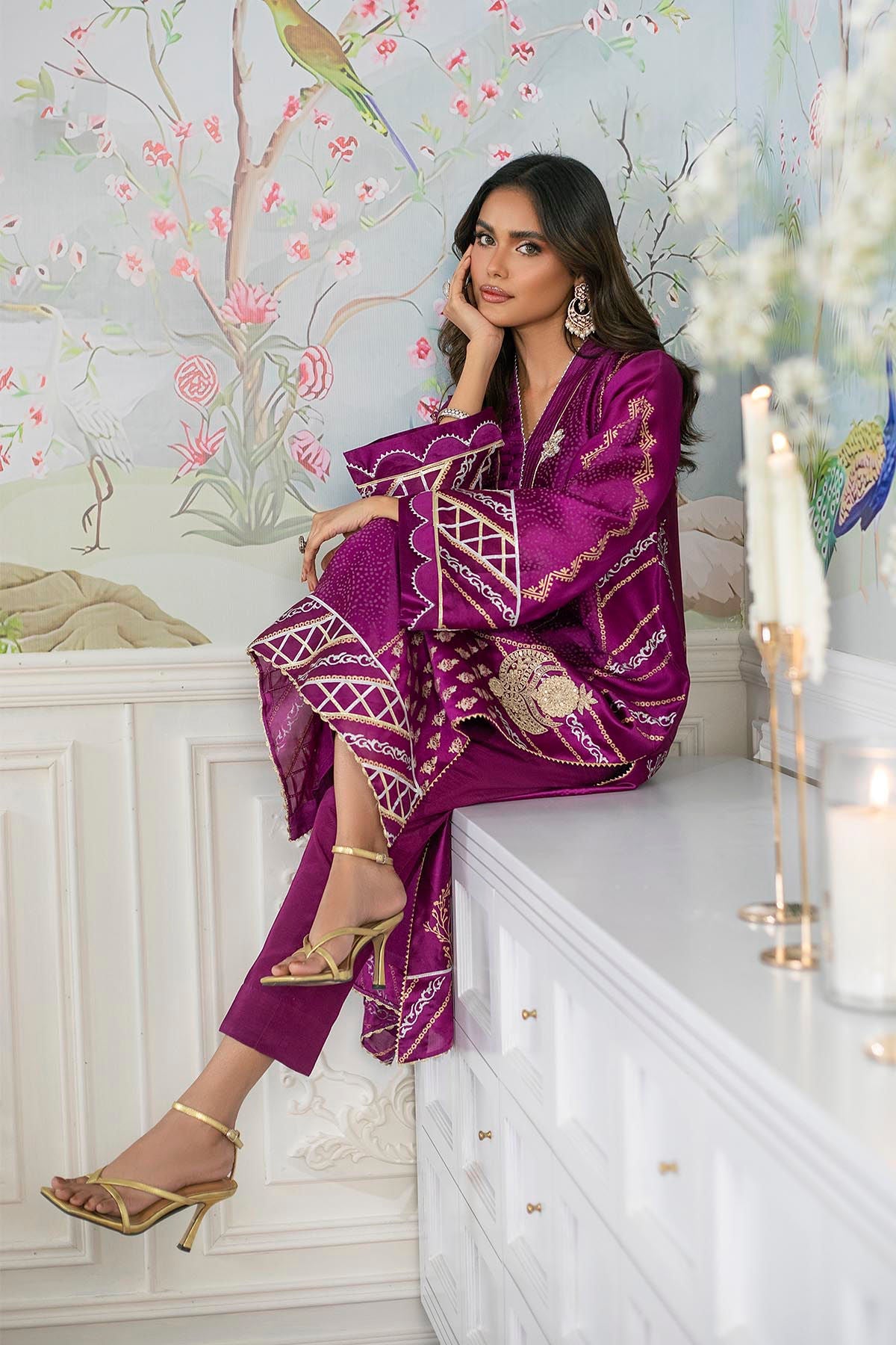 Annus Abrar | Sehr Eid Luxe | Emery - Violet
