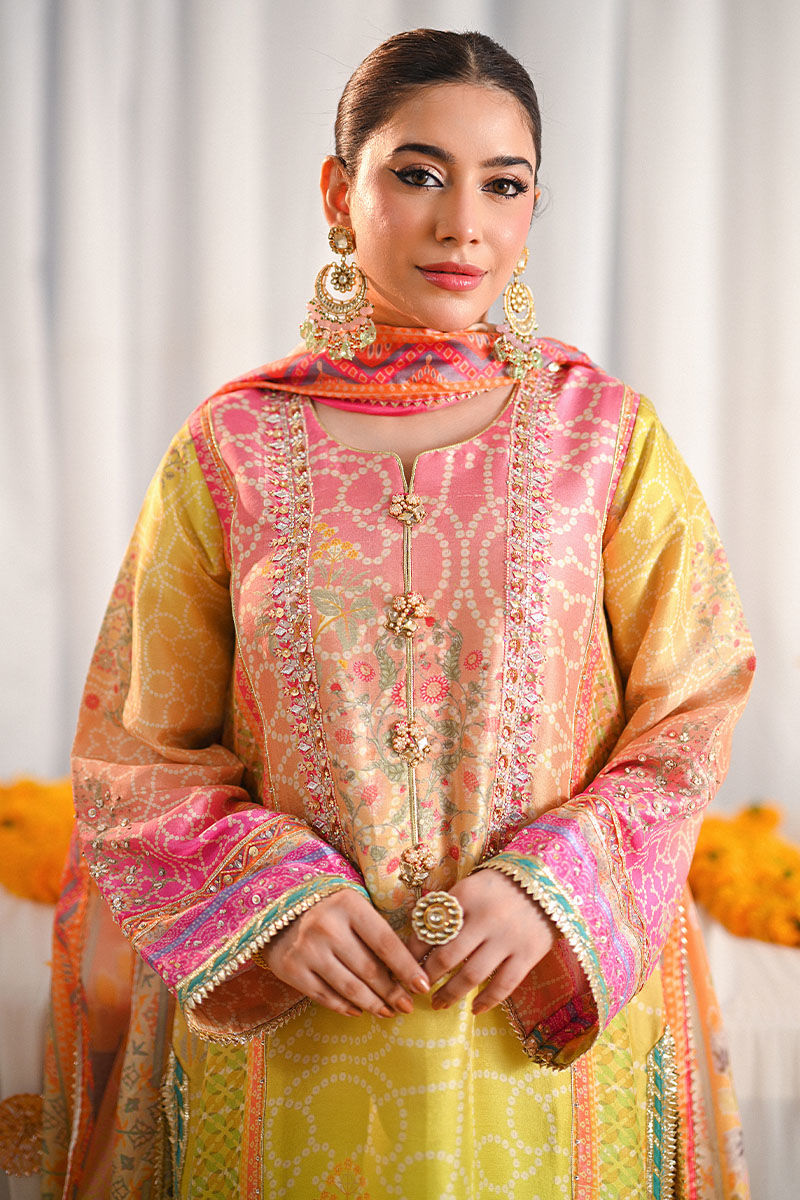 Ansab Jahangir | Digital Silk | Miraal Shirt and Dupatta