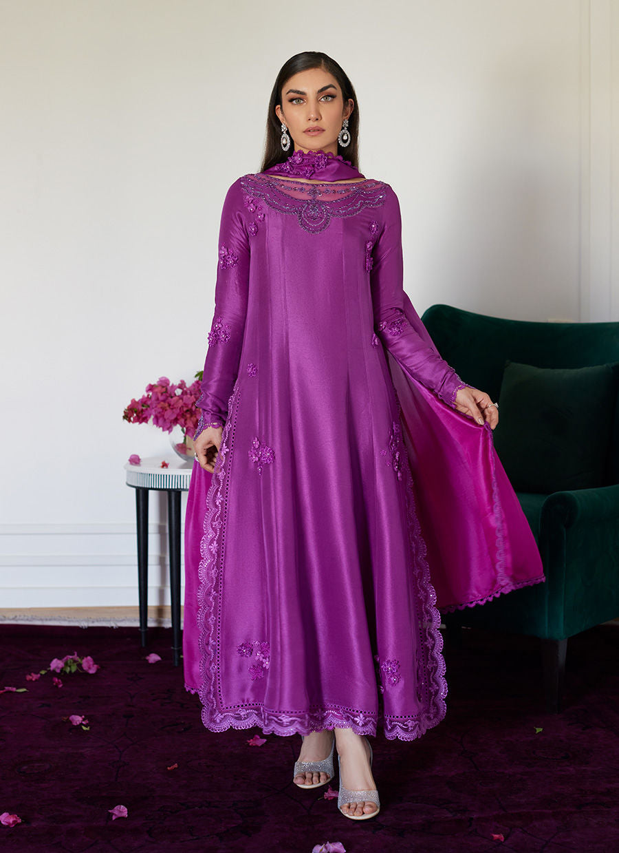 Farah Talib Aziz | Luna Eid Collection 24 | TIERRA MUTED MAGENTA