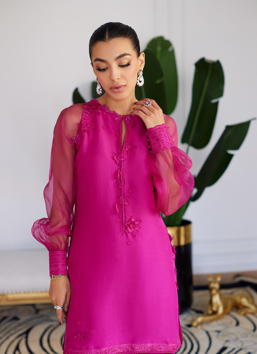 Farah Talib Aziz | Luna Eid Collection 24 | ELIO HOT PINK