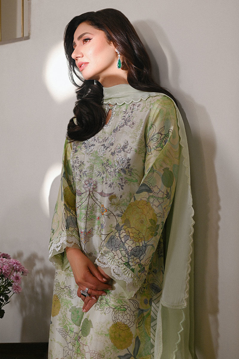 Ansab Jahangir | Digital Silk | Lyra Shirt and Dupatta