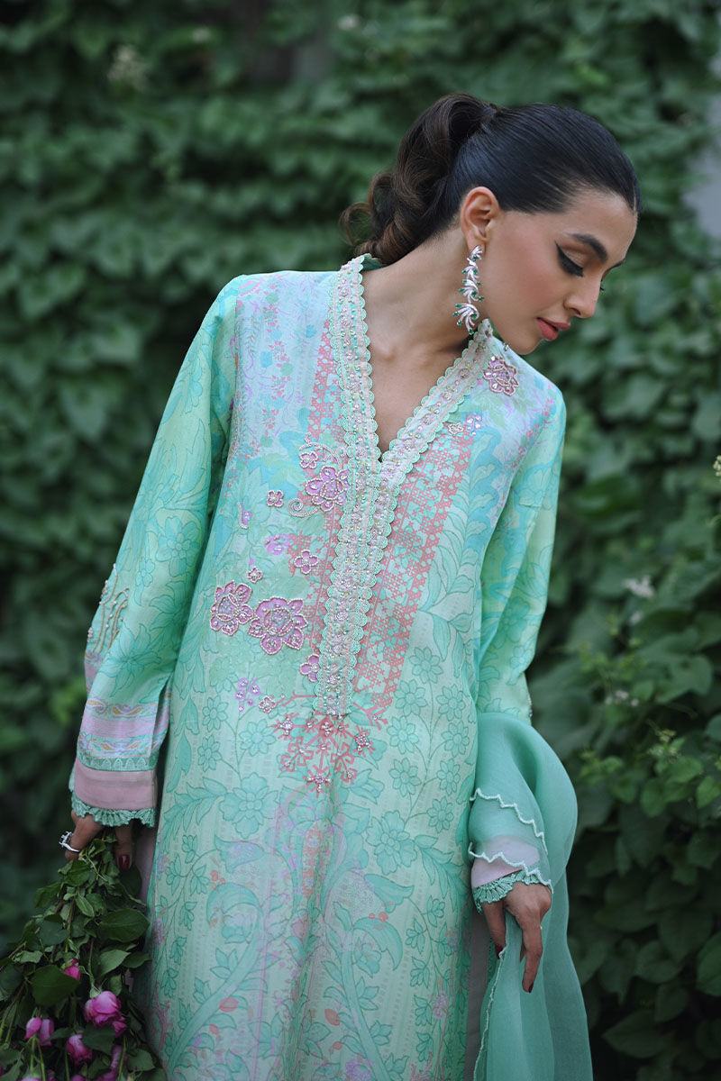 Ansab Jahangir | Secrets and Silk Eid Edit Silks 25 | Brreza Shirt and Dupatta