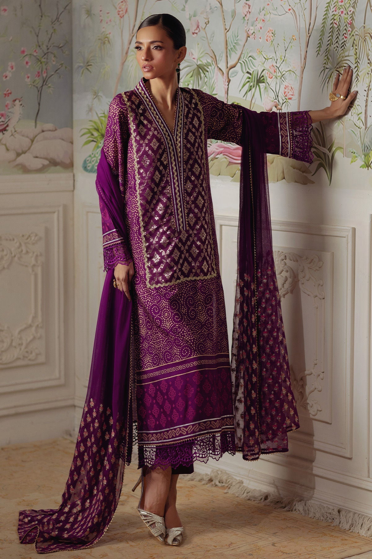 Annus Abrar | Elemental Festive | Hurmia (Shirt, Pants and Dupatta)