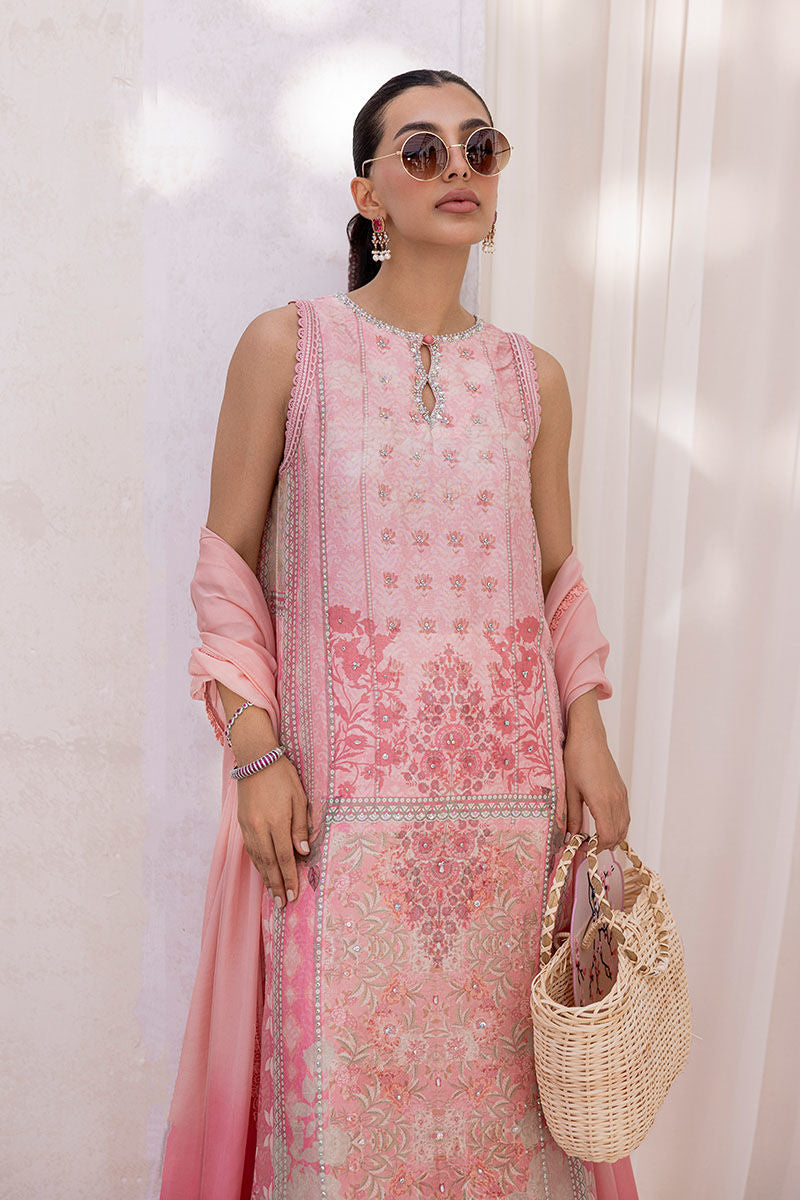 Ansab Jahangir | Digital Silk | Zoya Shirt And Dupatta