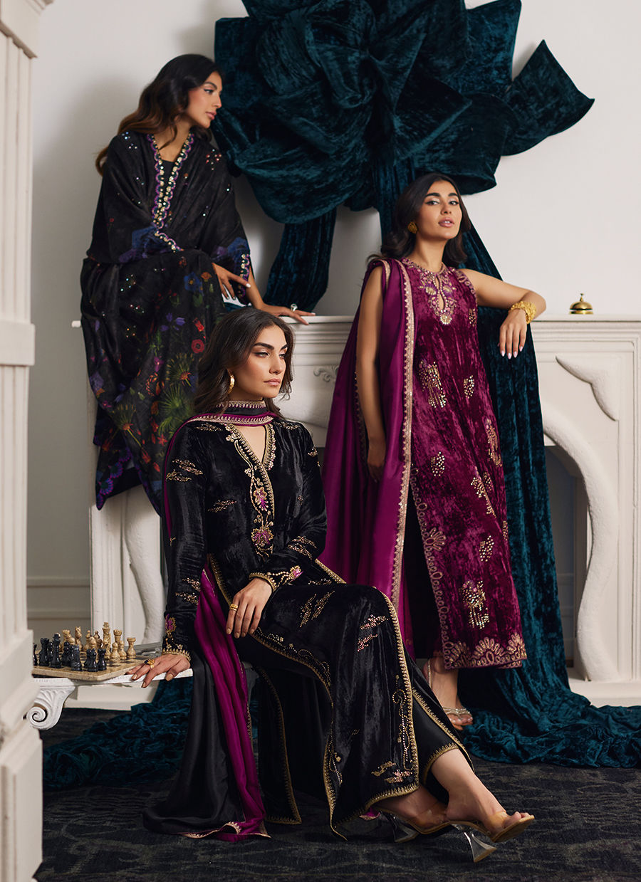 Farah Talib Aziz | Velvets The After Party | CHANTELLE SHIRT AND DUPATTA