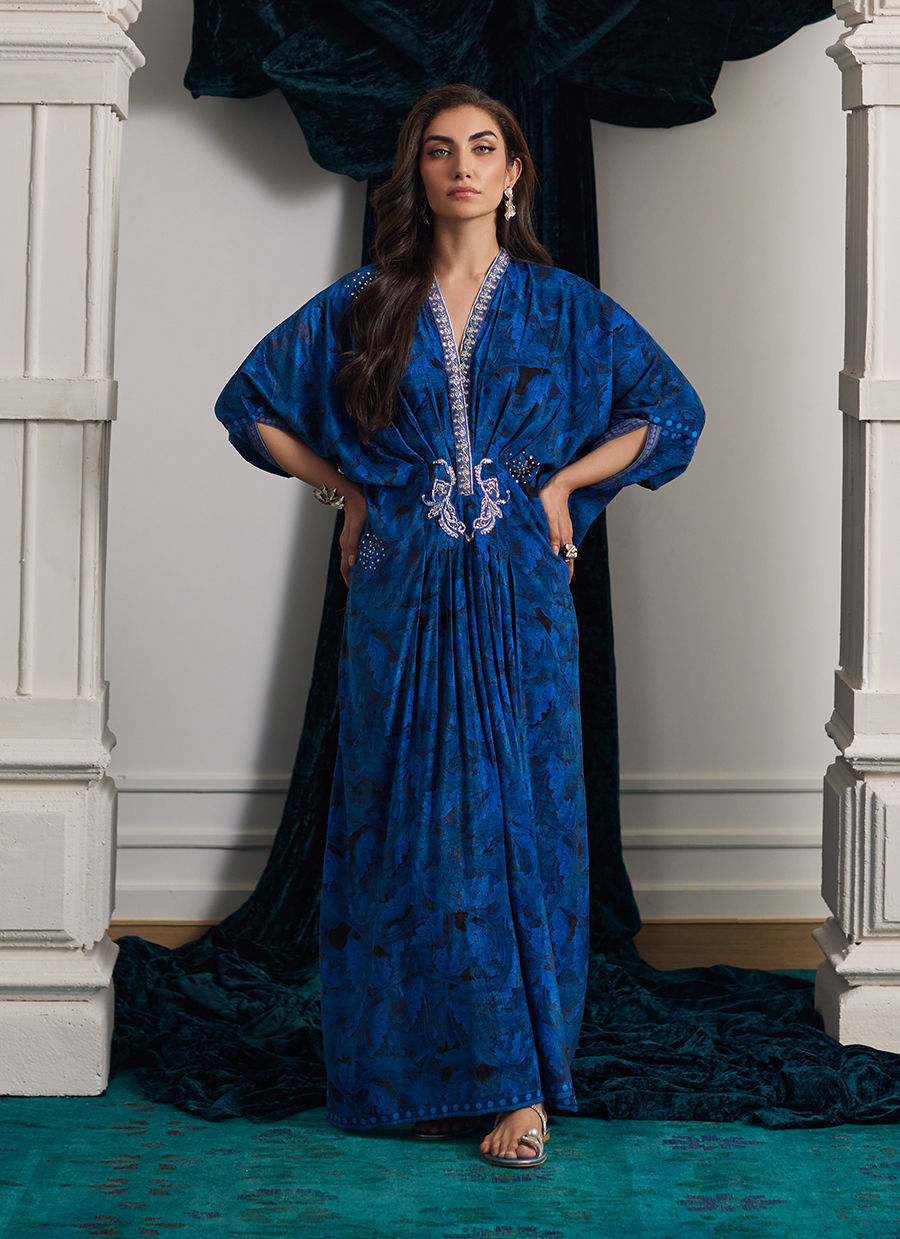 Farah Talib Aziz | Velvets The After Party | ROZ SAPPHIRE KAFTAN