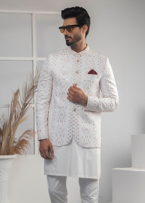 Edge Republic ER 2057 Elegant White Prince Coat For Men