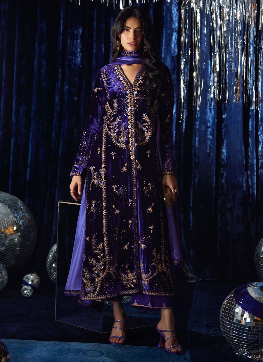 Farah Talib Aziz | Velvet Fete 4 | Tahlia Shirt And Dupatta