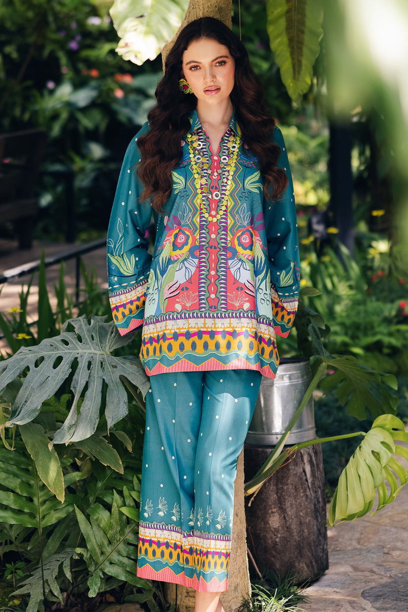 Qalamkar | Printed Co Ords 25 | OP-10 Liva