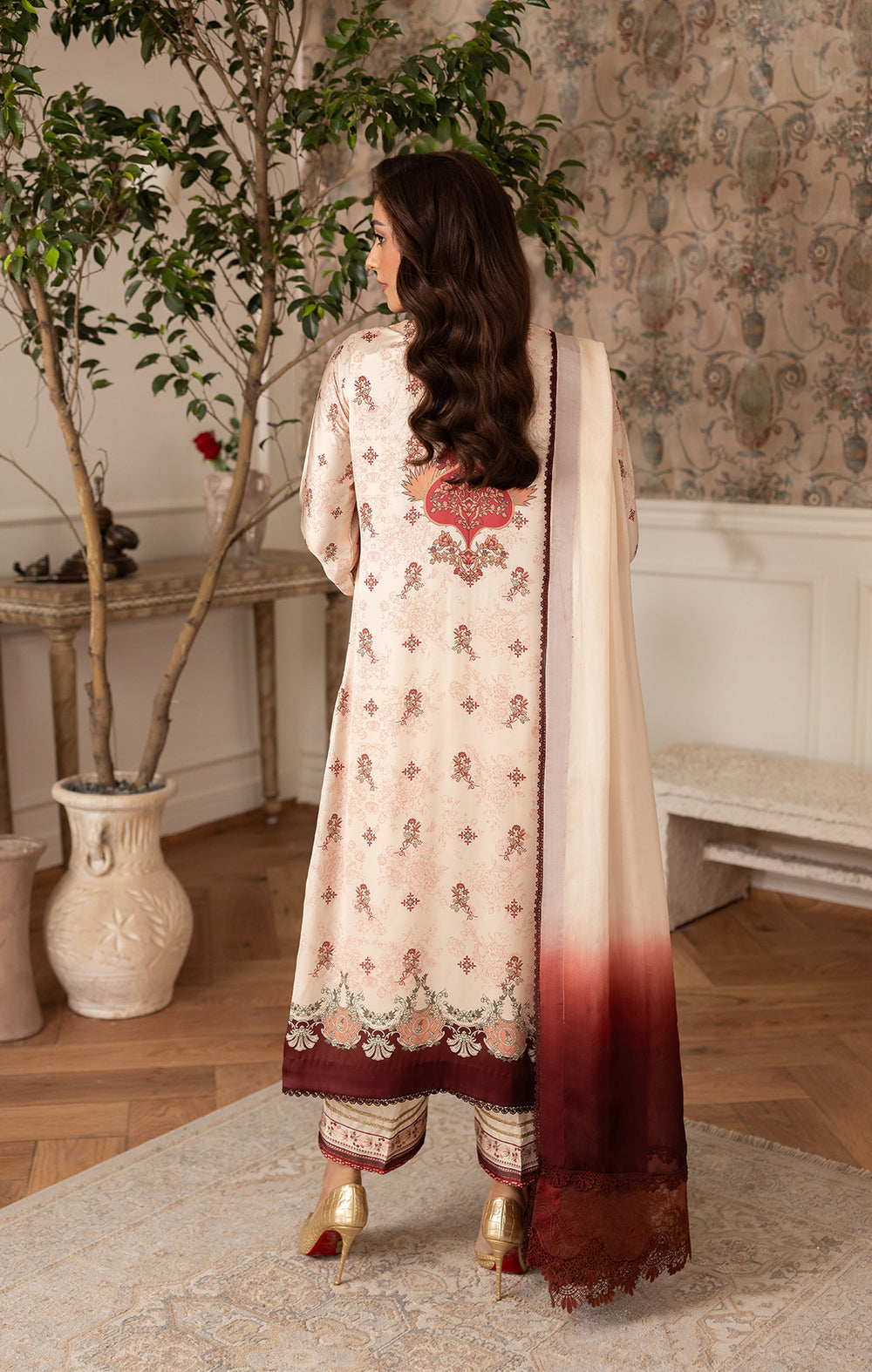Maya | Eloura Silk Pret 25 |SAPHIRA - by Libasekhas UK - Registered Vendor of : Maya - 100% Original Designer Dress