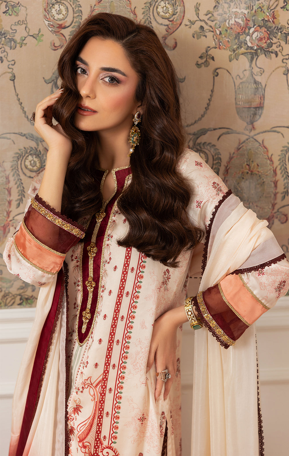 Maya | Eloura Silk Pret 25 |SAPHIRA - by Libasekhas UK - Registered Vendor of : Maya - 100% Original Designer Dress