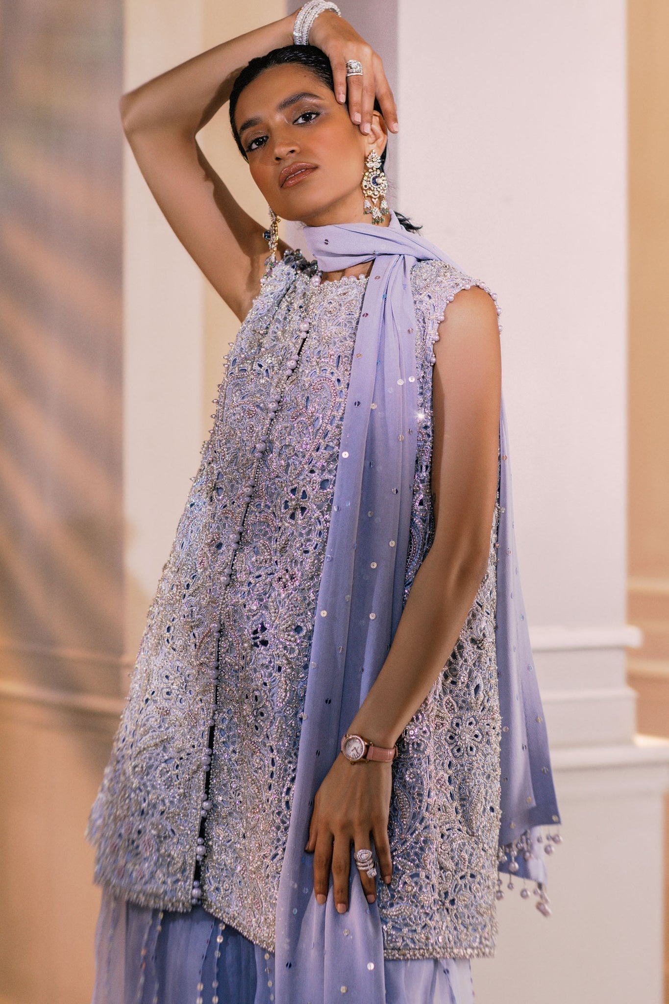 Elan | Demi Couture Onirique | CRISTALLIN LILAS (EP-20653) -  Elan Formal - Original Designer Dress - House of Maryam