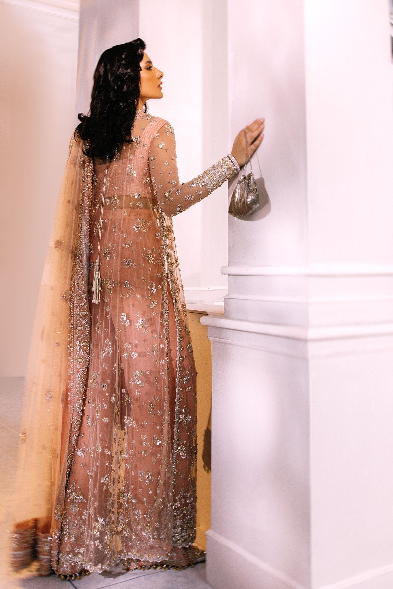 Elan | Demi Couture Onirique | ROSE PÊCHE (EP-20180) -  Elan Formal - Original Designer Dress - House of Maryam