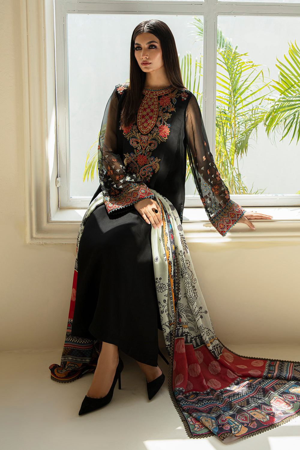 Baroque | Formals Collection | EMBROIDERED CHIFFON UF-388