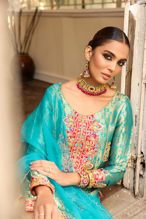 Maya | Wedding Formal Meherbano | FEROZA - by - Libasekhas UK - Registered Vendor of : Maya - 100% Original Designer Dresss