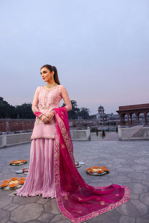 Maya | Eid Collection Cham Cham | SAANJH - by - Libasekhas UK - Registered Vendor of : Maya - 100% Original Designer Dresss