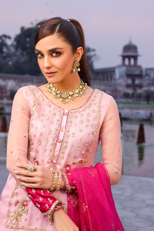 Maya | Eid Collection Cham Cham | SAANJH - by - Libasekhas UK - Registered Vendor of : Maya - 100% Original Designer Dresss
