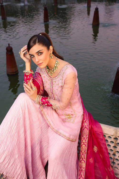 Maya | Eid Collection Cham Cham | SAANJH - by - Libasekhas UK - Registered Vendor of : Maya - 100% Original Designer Dresss