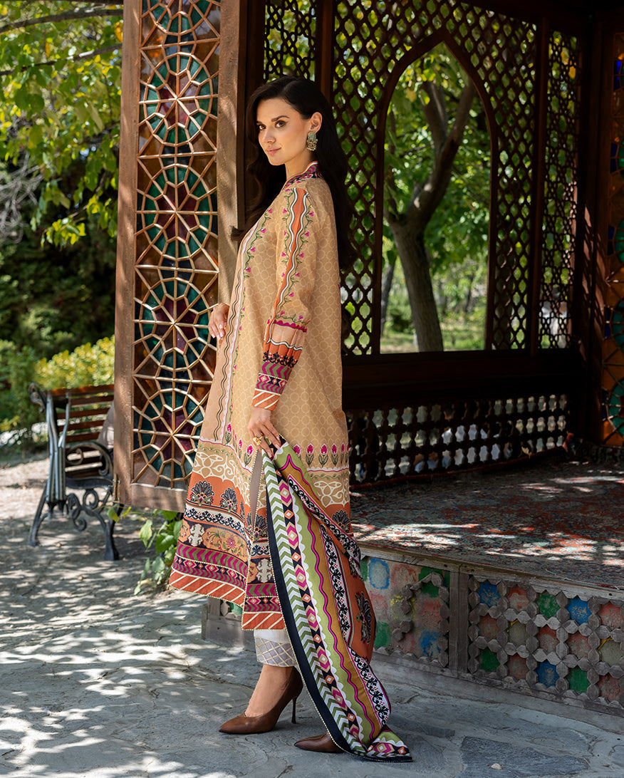 Mushq | Nirvana Printed Silk | Solara Crest