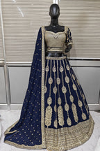 Pink Gold and zari work lehenga
