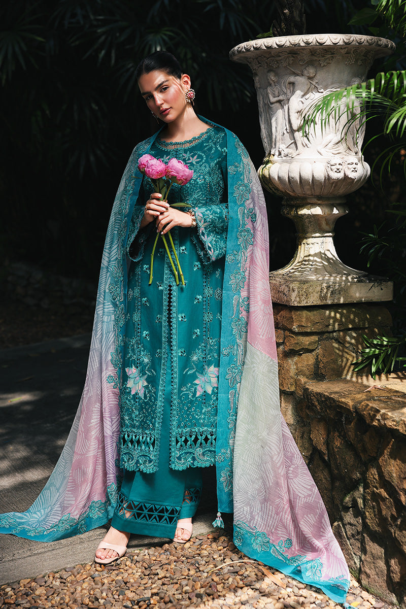Qalamkar | Q Line Lawn Drop | RP-03 SAPPHIRE